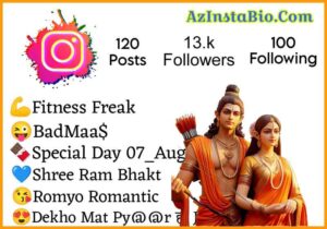 Instagram Bio Shree Ram Bhakt 