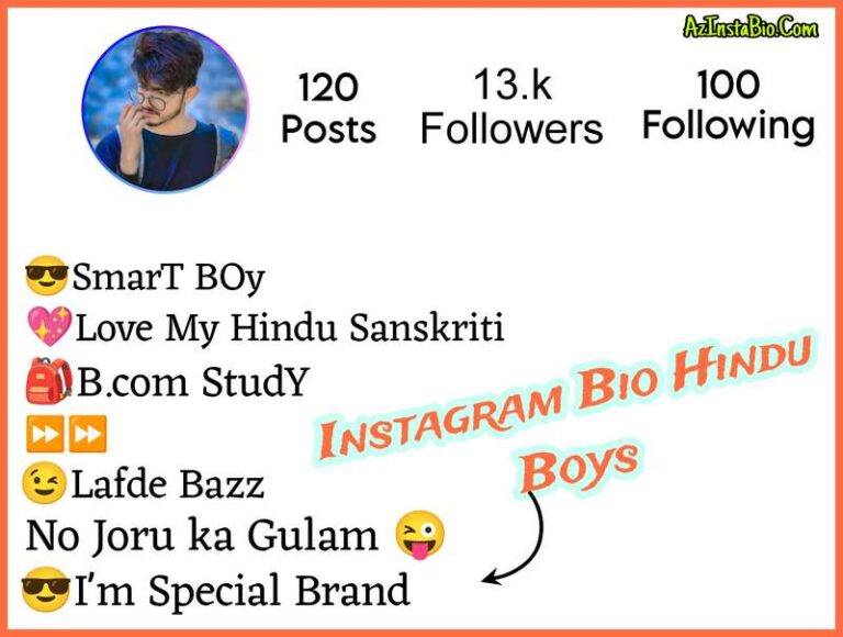 Instagram Bio For Hindu Boys