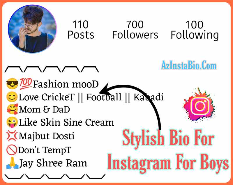 Stylish Bio For Instagram For Boys 