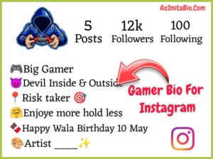 Gamer Bio For Instagram 