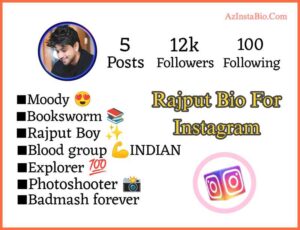 Rajput Bio For Instagram 