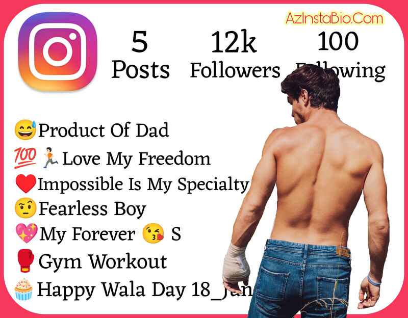 Instagram Bio Gym Lover