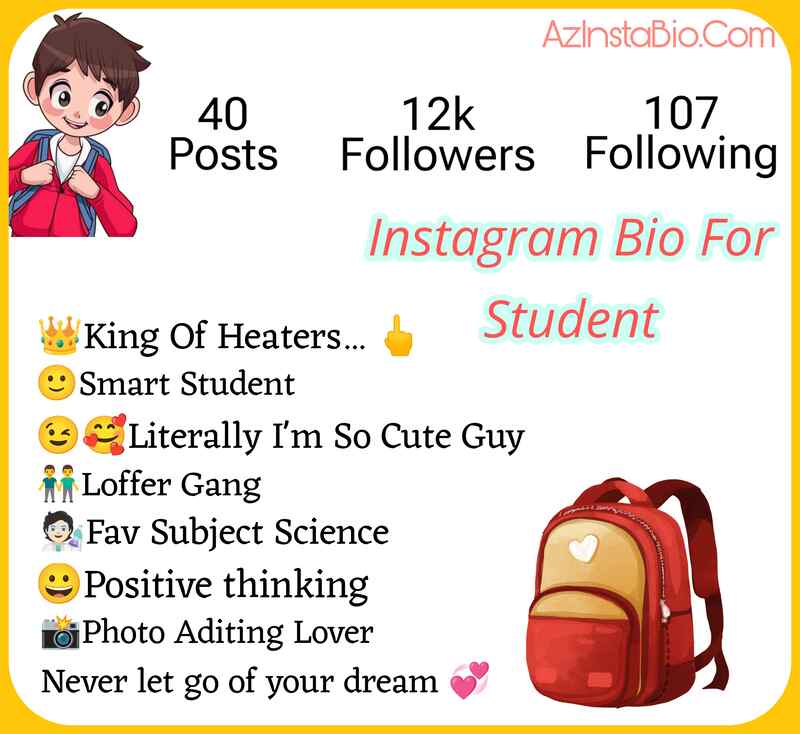 Instagram Bio Students