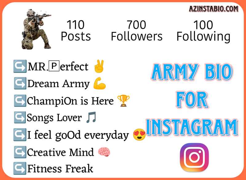 Army Bio For Instagram 