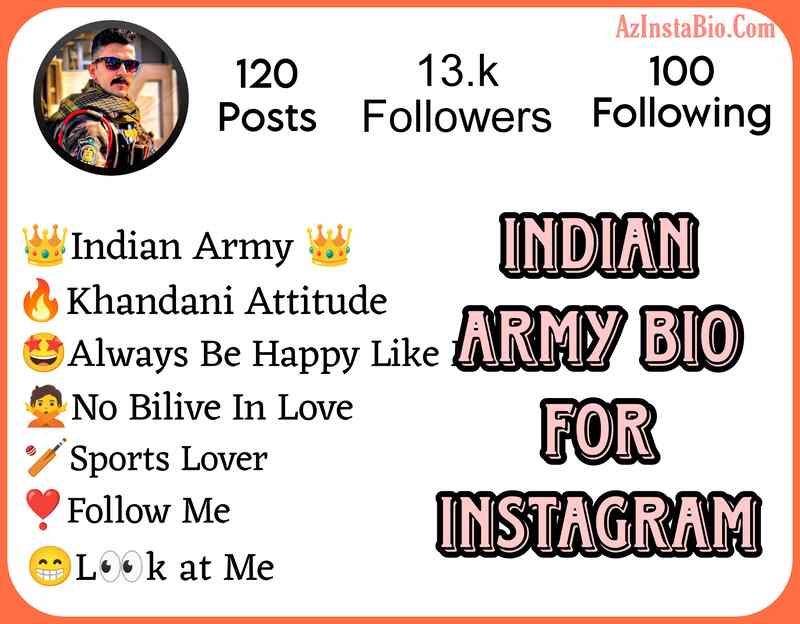 Indian Army Bio For Instagram