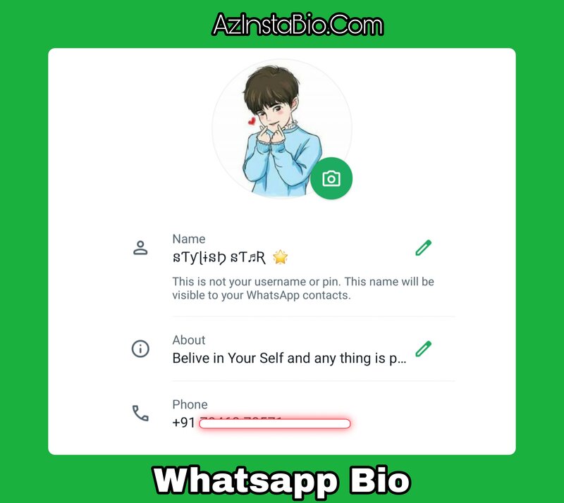 Whatsapp Bio 